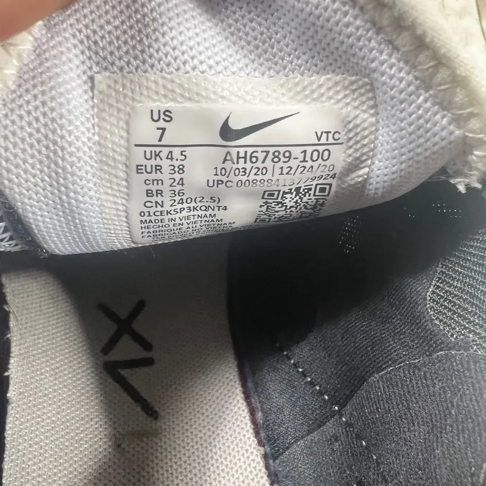 Nike Air Max 270 Sneakers‎ White Mesh Breathable Athletic Shoes US 7_8